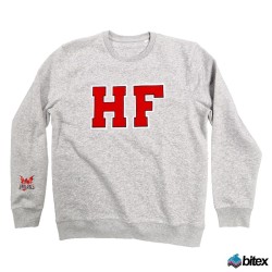 HEV Sweatshirt Chenille "HF" grau